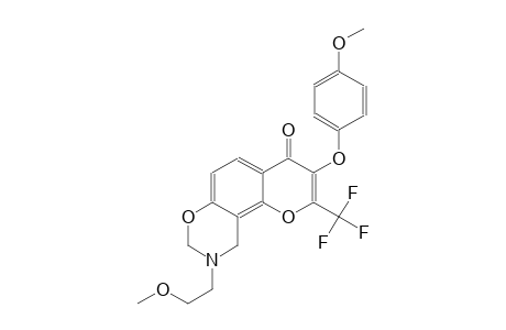 4H,8H-pyrano[2,3-f][1,3]benzoxazin-4-one, 9,10-dihydro-9-(2-methoxyethyl)-3-(4-methoxyphenoxy)-2-(trifluoromethyl)-