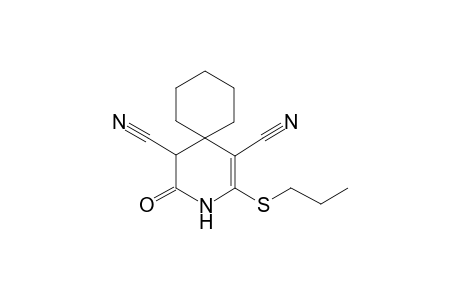4-Oxo-2-(propylsulfanyl)-3-azaspiro[5.5]undec-1-ene-1,5-dicarbonitrile