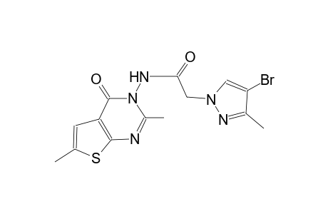 2-(4-bromo-3-methyl-1H-pyrazol-1-yl)-N-(2,6-dimethyl-4-oxothieno[2,3-d]pyrimidin-3(4H)-yl)acetamide