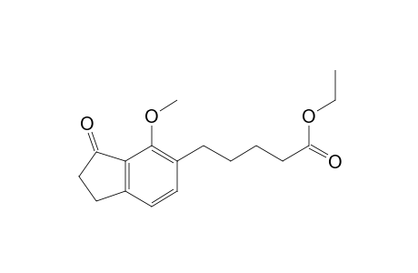 1H-Indene-5-pentanoic acid, 2,3-dihydro-4-methoxy-3-oxo-, ethyl ester