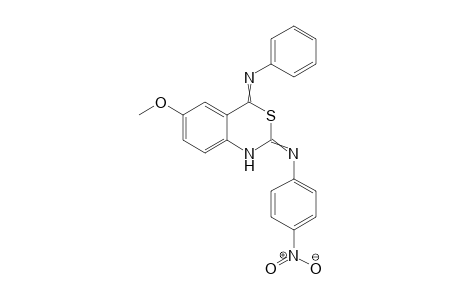 N-(6-Methoxy-4-(phenylimino)-1H-benzo[d][1,3]thiazine-2(4H)-ylidene)-4-nitroaniline