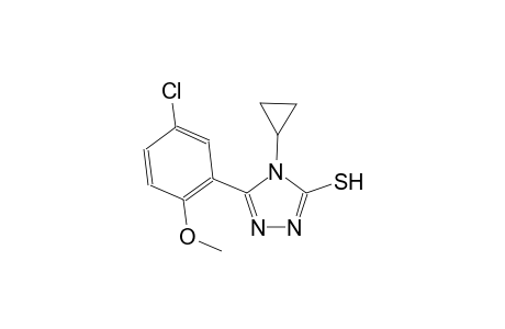 4H-1,2,4-triazole-3-thiol, 5-(5-chloro-2-methoxyphenyl)-4-cyclopropyl-