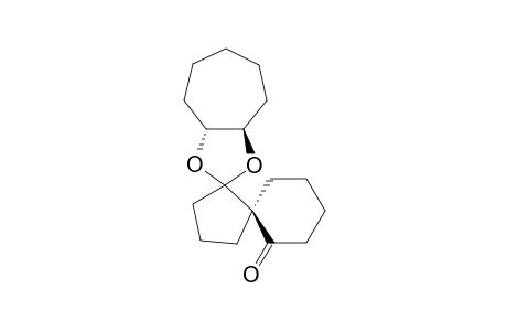 Dispiro[(3aR,8aR)-hexahydrocyclohepta-1,3-dioxole-2,1'-cyclopentane-2',1"-(1"R)-cyclohexane]-2"-one