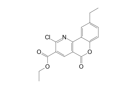 ETHYL-2-CHLORO-9-ETHYL-5-OXO-5H-[1]-BENZOPYRANO-[4,3-B]-PYRIDINE-3-CARBOXYLATE
