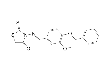 3-({(E)-[4-(benzyloxy)-3-methoxyphenyl]methylidene}amino)-2-thioxo-1,3-thiazolidin-4-one