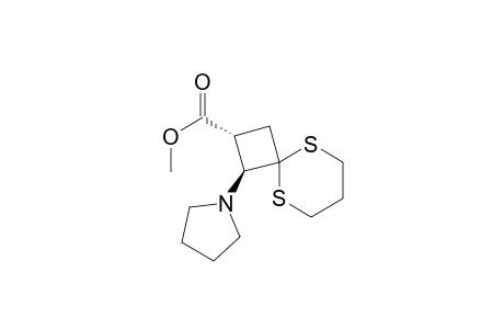 Methyl trans-1-(1-Pyrrolidinyl)-5,9-dithiaspiro[3.5]nonane-2-carboxylate
