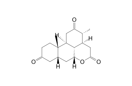 18,20-Dinorpicrasane-3,12,16-trione, (5.beta.,14.alpha.)-