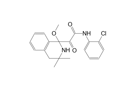 1-isoquinolineacetamide, N-(2-chlorophenyl)-1,2,3,4-tetrahydro-1-methoxy-3,3-dimethyl-alpha-oxo-