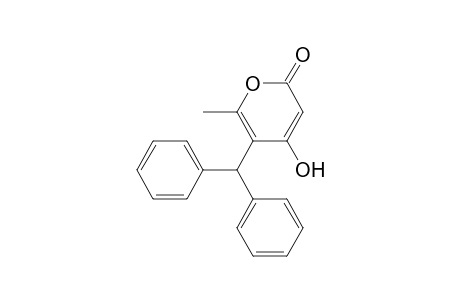 2H-Pyran-2-one, 5-(diphenylmethyl)-4-hydroxy-6-methyl-
