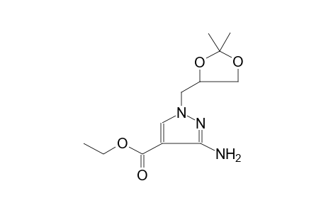 1-(RS)-(2,2-DIMETHYL-1,3-DIOXOLAN-4-YL)METHYL-3-AMINO-4-ETHOXYCARBONYLPYRAZOLE