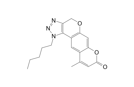 10-Methyl-1-n-pentyl-1,4-dihydro-8H-pyrano[3',2':6,7]chromeno[3,4-d][1,2,3]triazol-8-one