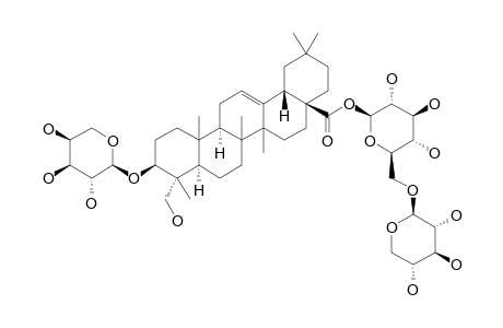 3-O-ALPHA-L-ARABINOPYRANOSYL-HEDERAGENIN-28-O-BETA-D-XYLOPYRANOSYL-(1->6)-BETA-D-GLUCOPYRANOSYLESTER