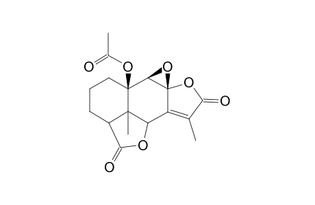 10.beta.-Acetoxy-8.beta.,9.bate.-epoxy-eremophil)-7(11)-en-6.alpha.,15 : 8.alpha.,12-diolide