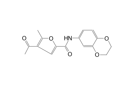 4-acetyl-N-(2,3-dihydro-1,4-benzodioxin-6-yl)-5-methyl-2-furamide