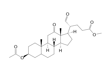 Methyl (20.XI.)-3.beta.-acetoxy-12,21-dioxo-5.beta.-chol-24-oate