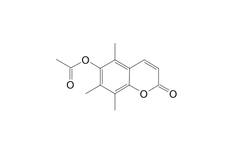 5,7,8-Trimethyl-2-oxo-2H-chromen-6-yl acetate