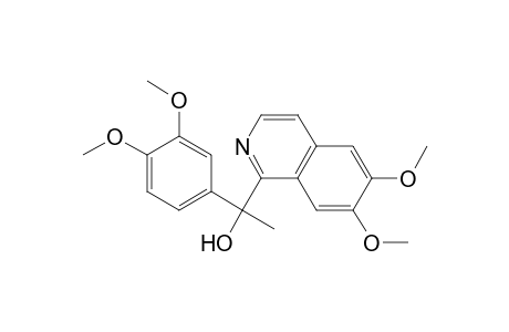 1-(6,7-dimethoxy-1-isoquinolinyl)-1-(3,4-dimethoxyphenyl)ethanol