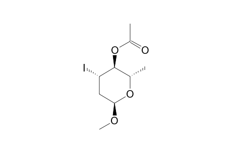 METHYL-4-O-ACETYL-3-IODO-2,3,6-TRIDEOXY-ALPHA-L-ARABINO-HEXOPYRANOSIDE