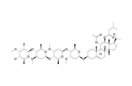 DREBYSSOGENIN-G-3-O-6-DEOXY-3-O-METHYL-BETA-D-ALLOPYRANOSYL-(1->4)-BETA-D-OLEANDROPYRANOSYL-(1->4)-BETA-D-CYMAROPYRANOSYL-(1->4)-BETA-D-CYMAROPYRANOSIDE