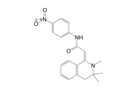 (2E)-N-(4-nitrophenyl)-2-(2,3,3-trimethyl-3,4-dihydro-1(2H)-isoquinolinylidene)ethanamide