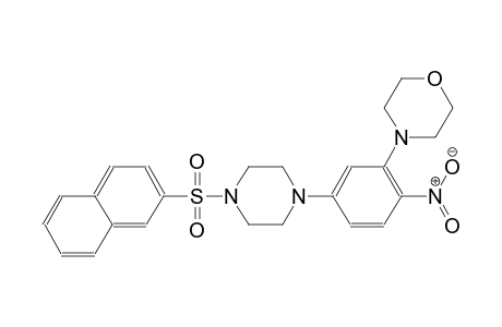 morpholine, 4-[5-[4-(2-naphthalenylsulfonyl)-1-piperazinyl]-2-nitrophenyl]-