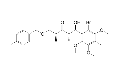 5-(p-Methylbenzyloxy)-1-(2-bromo-3,5,6-trimethoxy-4-methylphenyl)-1-hydroxy-2,4-dimethylpentan-3-one