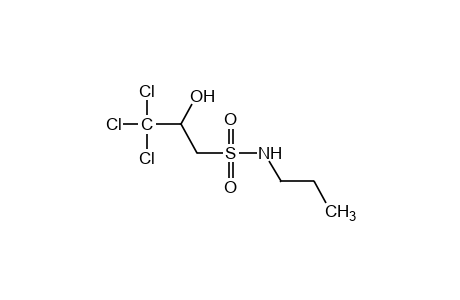 DL-2-hydroxy-N-propyl-3,3,3-trichloro-1-propanesulfonamide
