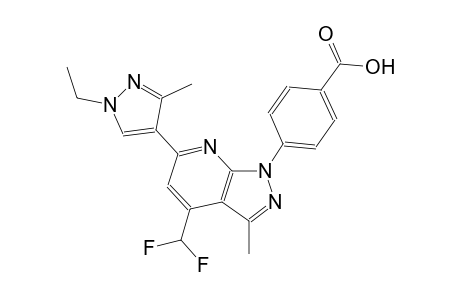 benzoic acid, 4-[4-(difluoromethyl)-6-(1-ethyl-3-methyl-1H-pyrazol-4-yl)-3-methyl-1H-pyrazolo[3,4-b]pyridin-1-yl]-