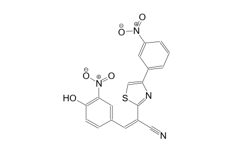 (2Z)-3-(4-hydroxy-3-nitrophenyl)-2-[4-(3-nitrophenyl)-1,3-thiazol-2-yl]-2-propenenitrile
