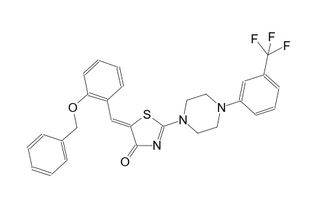 (5Z)-5-[2-(benzyloxy)benzylidene]-2-{4-[3-(trifluoromethyl)phenyl]-1-piperazinyl}-1,3-thiazol-4(5H)-one