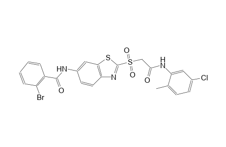 benzamide, 2-bromo-N-[2-[[2-[(5-chloro-2-methylphenyl)amino]-2-oxoethyl]sulfonyl]-6-benzothiazolyl]-