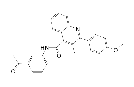 N-(3-acetylphenyl)-2-(4-methoxyphenyl)-3-methyl-4-quinolinecarboxamide