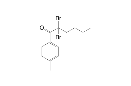 1-(4-Methylphenyl)-2,2-dibromohexan-1-one