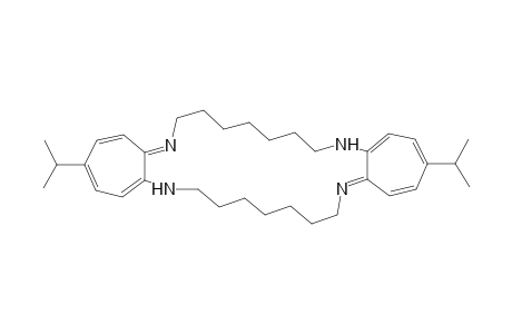 3,17-Diisopropyl-6,7,8,9,10,11,12,13,20,21,22,23,24,25,26,27-hexadecahydrodicyclohepta[b,m][1,4,12,15]tetraazacycloeicosine