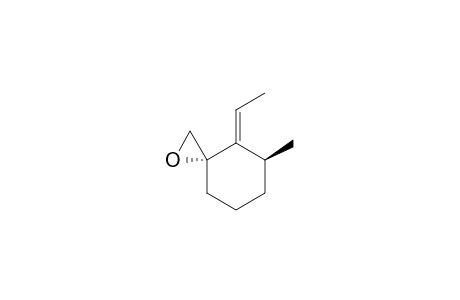 1-Oxaspiro[2.5]octane, 4-ethylidene-5-methyl-, (3.alpha.,4E,5.beta.)-