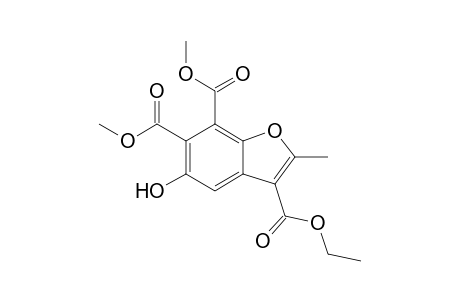 3-O-ethyl 6-O,7-O-dimethyl 5-hydroxy-2-methyl-1-benzofuran-3,6,7-tricarboxylate