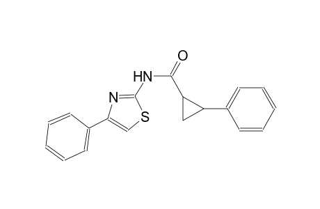 2-phenyl-N-(4-phenyl-1,3-thiazol-2-yl)cyclopropanecarboxamide