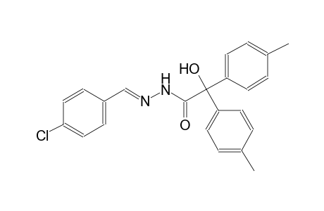 N'-[(E)-(4-chlorophenyl)methylidene]-2-hydroxy-2,2-bis(4-methylphenyl)acetohydrazide