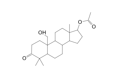 Androstan-19-ol-3-one, 17-acetoxy-4,4-dimethyl-