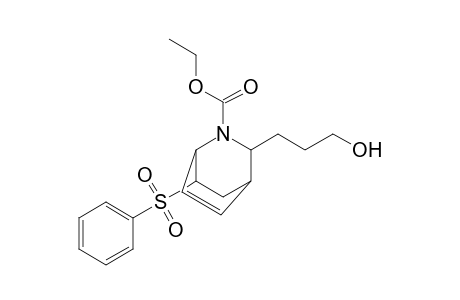 N-(ethoxycarbonyl)-7-(phenylsulfonyl)-3-endo-(3-hydroxypropyl)-2-azabicyclo[2.2.2]oct-5-ene