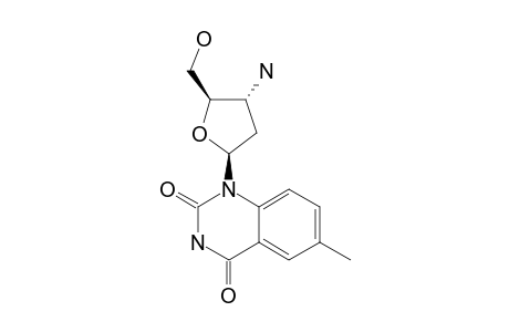 6-METHYL-1-(3-AMINO-2,3-DIDEOXY-BETA-D-ERYTHRO-PENTANOFURANOSYL)-2,4-QUINAZOLINEDIONE