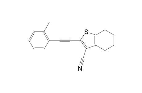 2-(o-Tolylethynyl)-4,5,6,7-tetrahydrobenzo[b]thiophene-3-carbonitrile