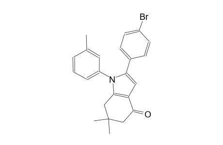 4H-indol-4-one, 2-(4-bromophenyl)-1,5,6,7-tetrahydro-6,6-dimethyl-1-(3-methylphenyl)-