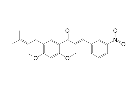 1-(2',4'-Dimethoxy-5'-prenylphenyl)-3-(3-nitrophenyl)propenone