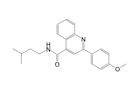 N-isopentyl-2-(4-methoxyphenyl)-4-quinolinecarboxamide