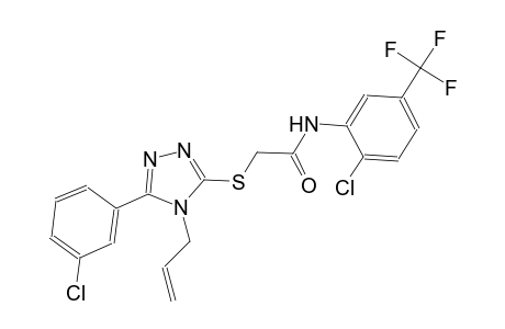 2-{[4-allyl-5-(3-chlorophenyl)-4H-1,2,4-triazol-3-yl]sulfanyl}-N-[2-chloro-5-(trifluoromethyl)phenyl]acetamide