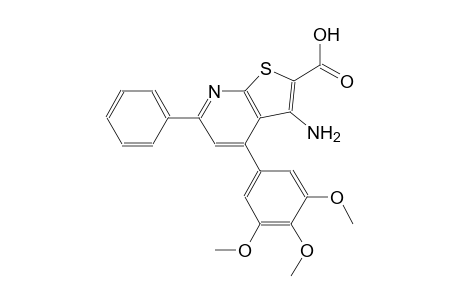 thieno[2,3-b]pyridine-2-carboxylic acid, 3-amino-6-phenyl-4-(3,4,5-trimethoxyphenyl)-