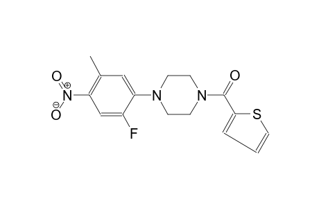 [4-(2-Fluoro-5-methyl-4-nitrophenyl)piperazin-1-yl](thiophen-2-yl)methanone