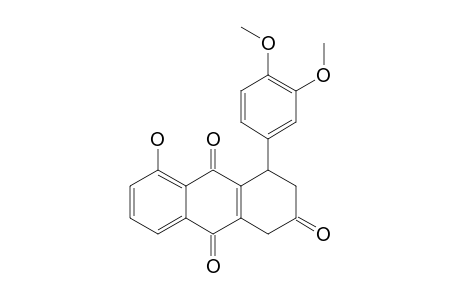 8-HYDROXY-1-(3,4-DIMETHOXYPHENYL)-3-OXO-1,2,3,4-TETRAHYDRO-9,10-ANTHRAQUINONE