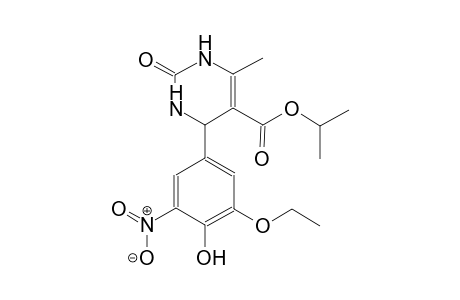 5-pyrimidinecarboxylic acid, 4-(3-ethoxy-4-hydroxy-5-nitrophenyl)-1,2,3,4-tetrahydro-6-methyl-2-oxo-, 1-methylethyl ester